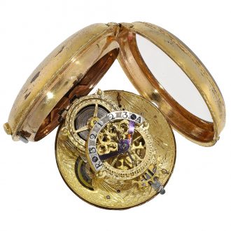 Very rare movement pocket watch with 'slow beat balance' Circa 1760
