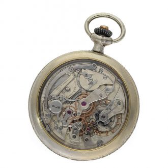 Swiss highly complicated movement with pulsometer chronograph Circa 1925