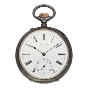 German silver precision pocket watch with lever escapement Circa 1902