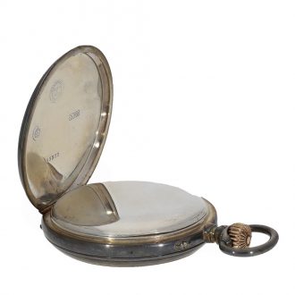 German silver precision pocket watch with lever escapement Circa 1902