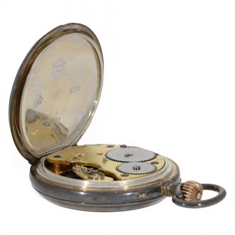 German silver precision pocket watch with lever escapement Circa 1902