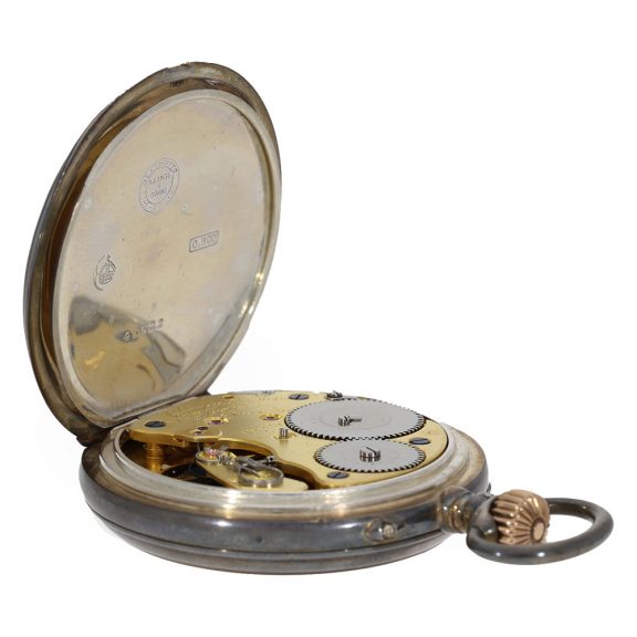 German silver precision pocket watch with lever escapement Circa 1902 German silver precision pocket watch with lever escapement Circa 1902