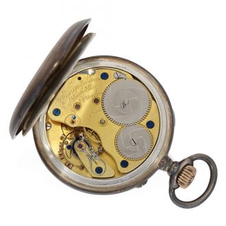 German silver precision pocket watch with lever escapement Circa 1902