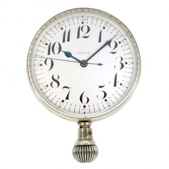 Swiss wood and brass deck chronometer with center seconds Circa 1910 Swiss wood and brass deck chronometer with center seconds Circa 1910