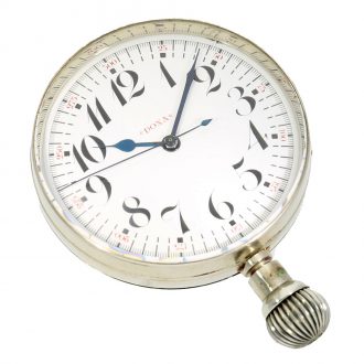 Swiss wood and brass deck chronometer with center seconds Circa 1910 Swiss wood and brass deck chronometer with center seconds Circa 1910