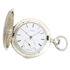 Silver Danish anker chronometer pocket watch Circa 1865