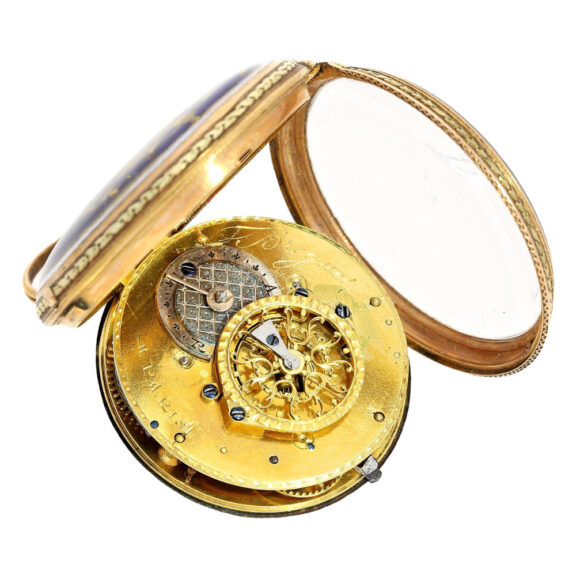 French fine gold, enamel verge pocket watch Circa 1780 French fine gold, enamel verge pocket watch Circa 1780