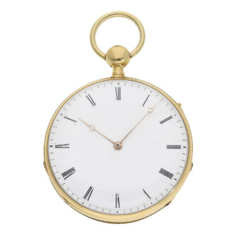 German 18 Carat gold “à-goutte” small quarter hour repeater Circa 1820