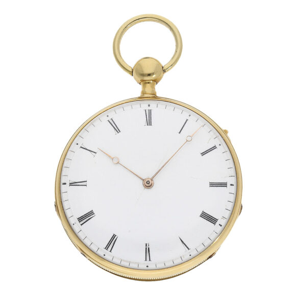 German 18 Carat gold “à-goutte” small quarter hour repeater Circa 1820