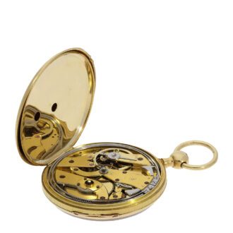 A movement with a fine cylinder escapement and quarter hour repeater
