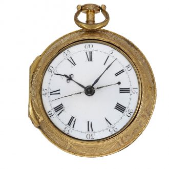 Interesting small English coach clock for the Chinese market Circa 1770
