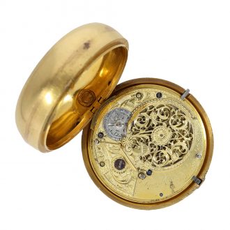 Interesting small English coach clock for the Chinese market Circa 1770