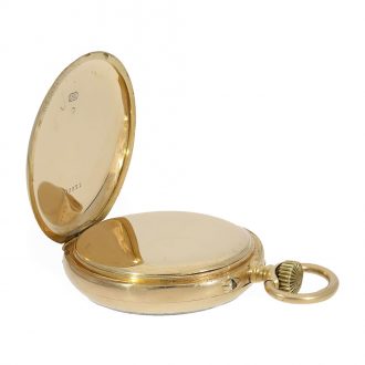 Gold enamel pocket watch with coat of arms of the House of Osman Circa 1890