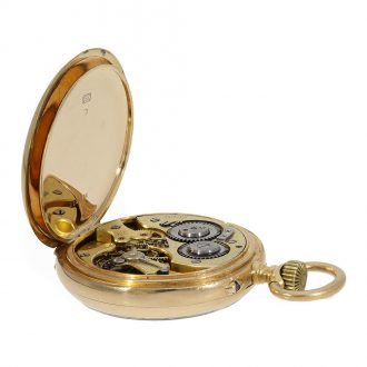 Gold enamel pocket watch with coat of arms of the House of Osman Circa 1890