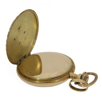 Swiss 18 carat gold and enamel lever pendant watch Circa 1910