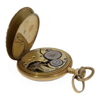 Swiss 18 carat gold and enamel lever pendant watch Circa 1910
