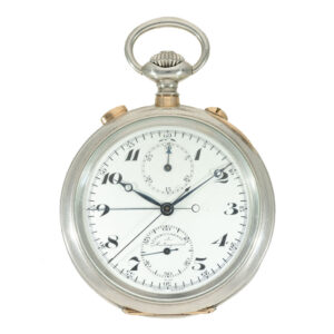 Swiss heavy silver precision split seconds chronograph Circa 1910