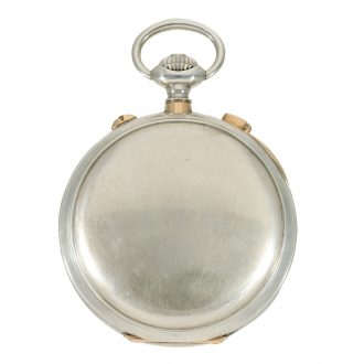 Swiss heavy silver precision split seconds chronograph Circa 1910