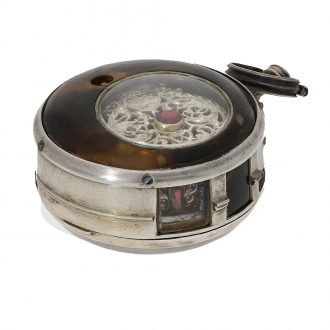 English silver verge watch with extremely rare movement Circa 1750