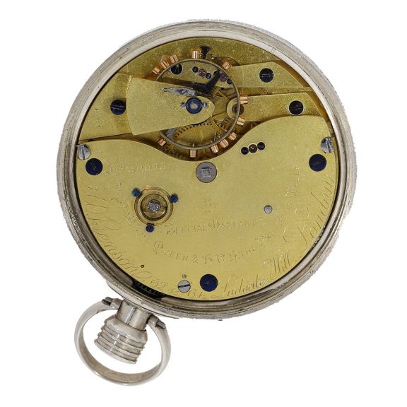 English silver chronometer with helical hairspring Circa 1890 English silver chronometer with helical hairspring Circa 1890