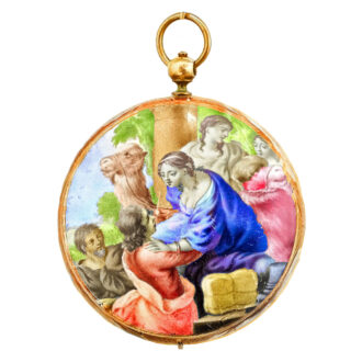 Important French gold and enamel verge pocket watch Circa 1710