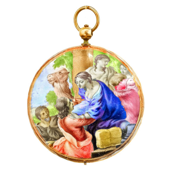 Important French gold and enamel verge pocket watch Circa 1710
