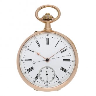 French 18 carat gold top quality ‘Seconde Morte’ watch Circa 1890