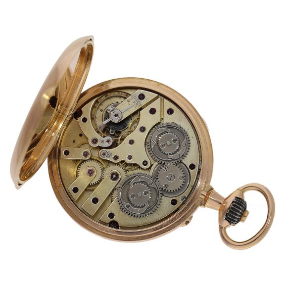 French 18 carat gold top quality ‘Seconde Morte’ watch Circa 1890 French 18 carat gold top quality ‘Seconde Morte’ watch Circa 1890
