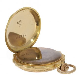 18 Carat gold and enamel watch for the Chinese market Circa 1900