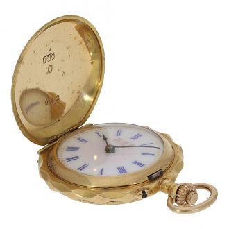 18 Carat gold and enamel watch for the Chinese market Circa 1900