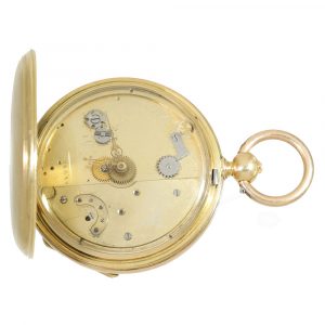 18 Carat gold skeletonized movement watch without dial Circa 1860