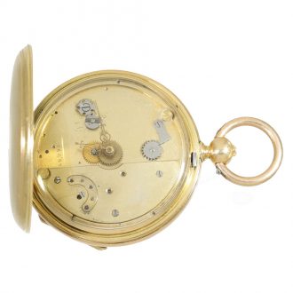 18 Carat gold skeletonized movement watch without dial Circa 1860