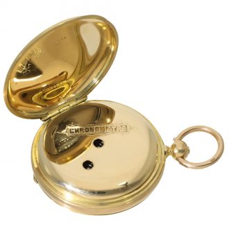 18 Carat gold skeletonized movement watch without dial Circa 1860