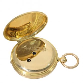 18 Carat gold skeletonized movement watch without dial Circa 1860