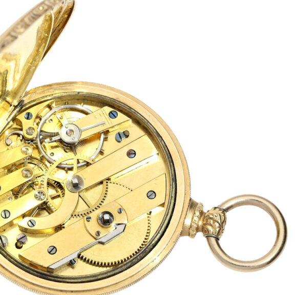 Swiss 18 carat gold open faced lever pocket watch Circa 1840 Swiss 18 carat gold open faced lever pocket watch Circa 1840