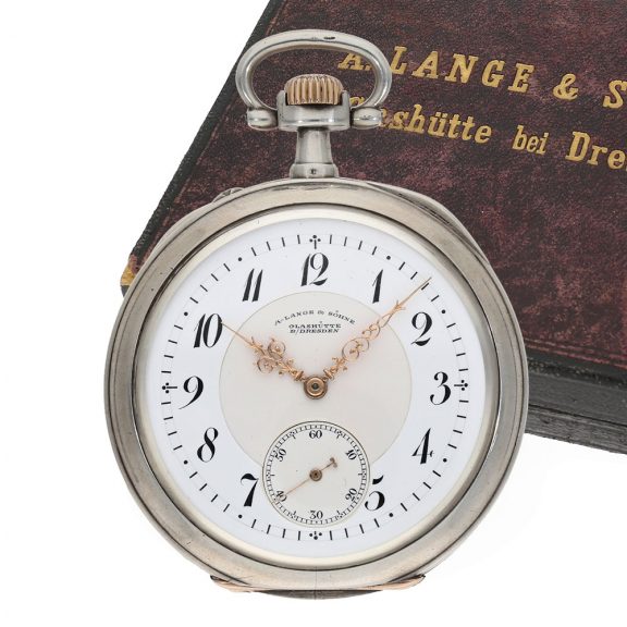 German silver lever watch with original box and papers Circa 1903