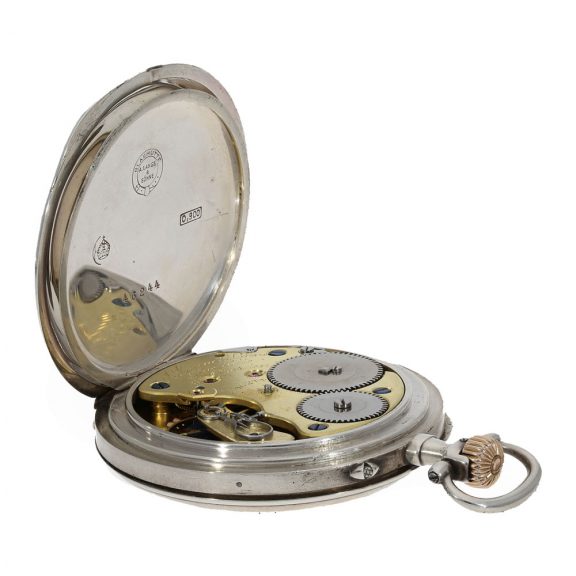 German silver lever watch with original box and papers Circa 1903 German silver lever watch with original box and papers Circa 1903