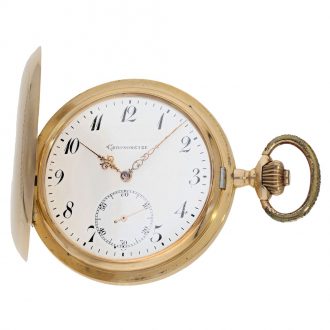 Swiss 14 carat gold heavy and exceptionally large chronometer Circa 1890 Swiss 14 carat gold heavy and exceptionally large chronometer Circa 1890