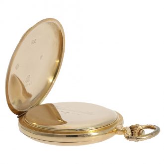 Swiss 14 carat gold heavy and exceptionally large chronometer Circa 1890 Swiss 14 carat gold heavy and exceptionally large chronometer Circa 1890