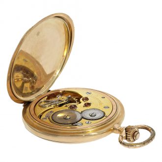 Swiss 14 carat gold heavy and exceptionally large chronometer Circa 1890 Swiss 14 carat gold heavy and exceptionally large chronometer Circa 1890