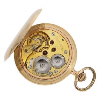 Swiss 14 carat gold heavy and exceptionally large chronometer Circa 1890 Swiss 14 carat gold heavy and exceptionally large chronometer Circa 1890