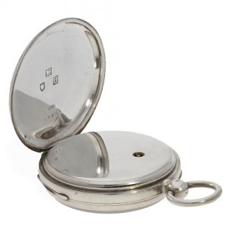English silver open faced spring detent chronometer Circa 1899