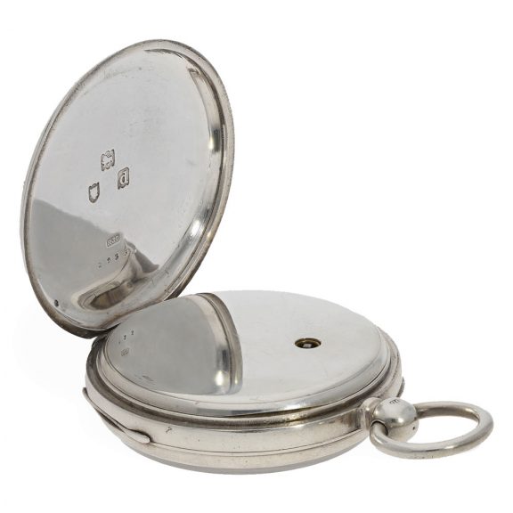 English silver open faced spring detent chronometer Circa 1899 English silver open faced spring detent chronometer Circa 1899