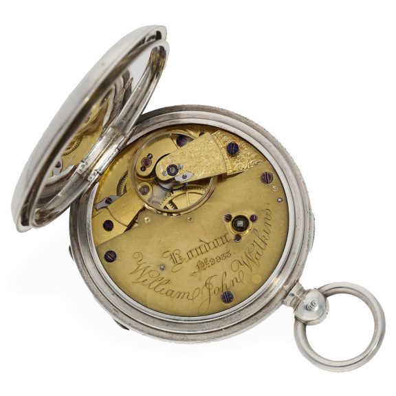 English silver open faced spring detent chronometer Circa 1899 English silver open faced spring detent chronometer Circa 1899