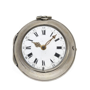 Swiss silver exceptionally large verge oignon watch Circa 1700