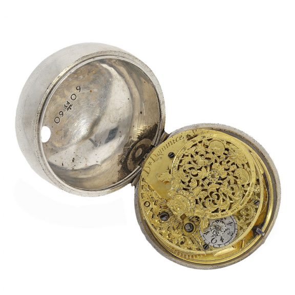 Swiss silver exceptionally large verge oignon watch Circa 1700 Swiss silver exceptionally large verge oignon watch Circa 1700