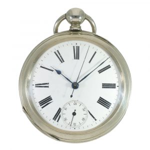 German silver lever watch with “Seconde Morte” Circa 1870