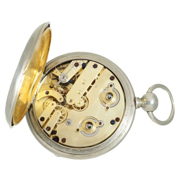 German silver lever watch with “Seconde Morte” Circa 1870 German silver lever watch with “Seconde Morte” Circa 1870