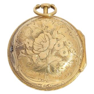 French ladies watch with diamonds and chatelaine Circa 1750