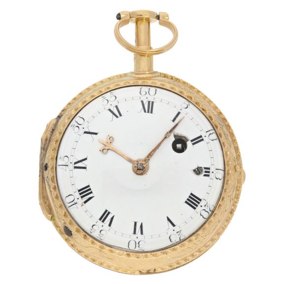 French 18 Carat gold verge repeater Circa 1775
